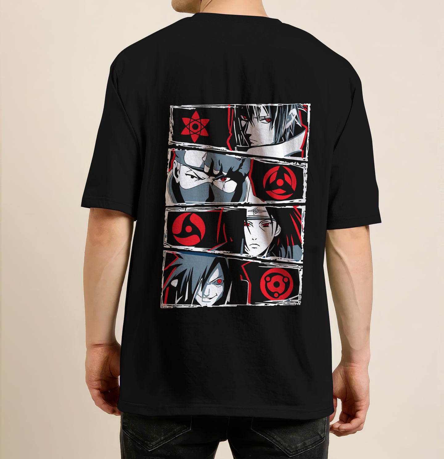 Naruto - Uchiha Clan Oversized T- Shirt