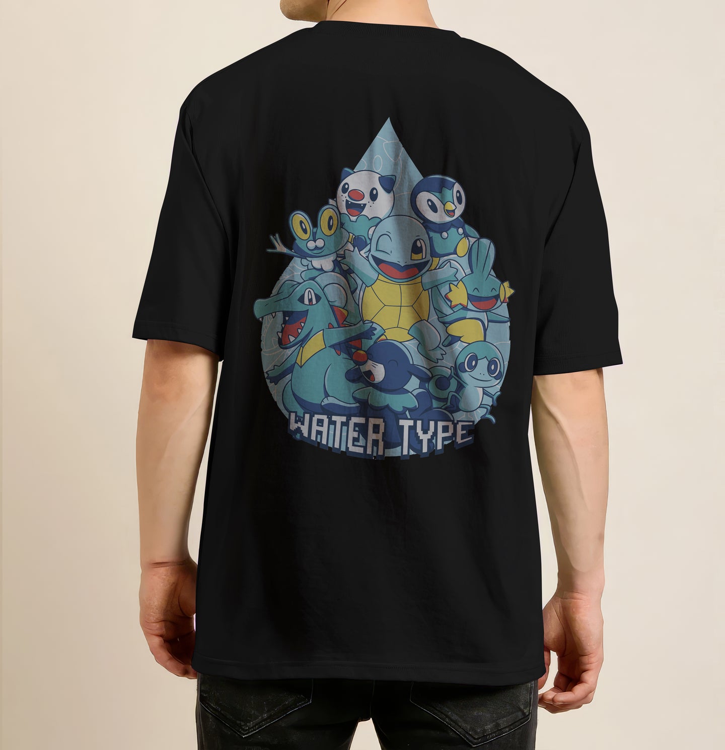 Pokemon Go - Water Type Oversized T- Shirt