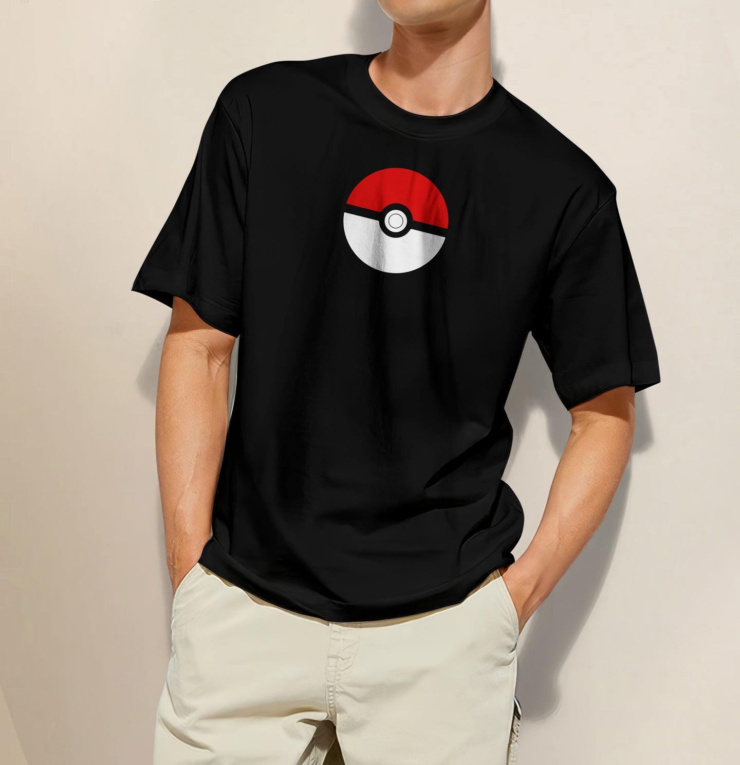 Pokemon Go - Pikachu Regular Half Sleeve T-Shirt