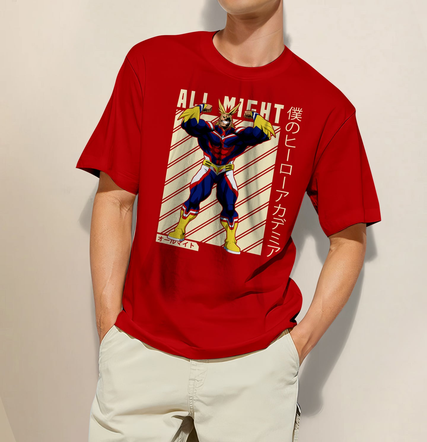 My Hero Academia - All Might Regular Half Sleeve T-Shirt