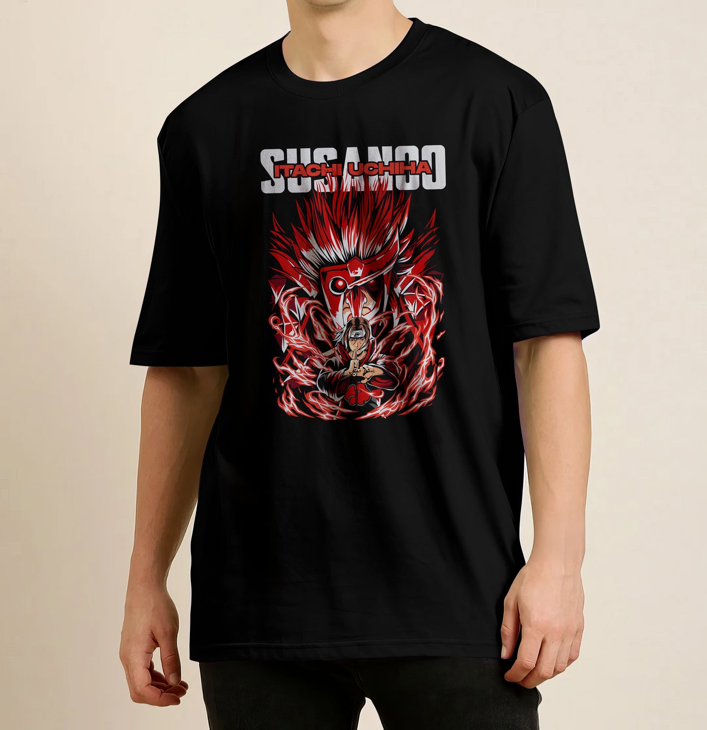 Naruto - Uchiha Itachi Susanoo Oversized T- Shirt