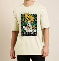 Dragon Ball - Super Saiyan Goku 2 Oversized T- Shirt