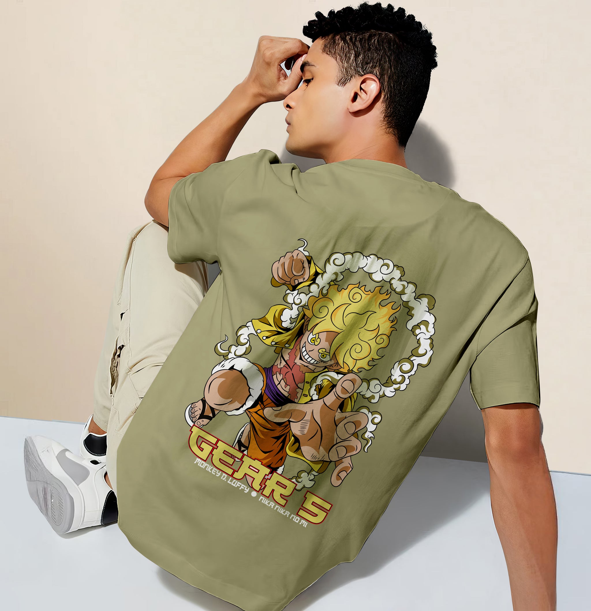 One Piece - Monkey D Luffy Gear 5 Regular Half Sleeve T-Shirt